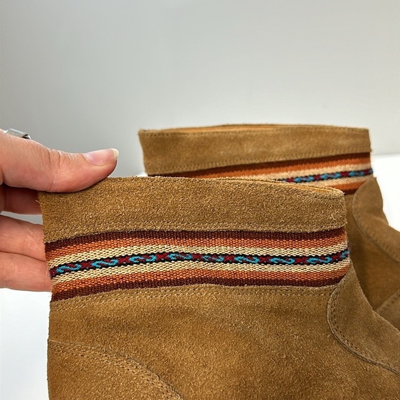 Fortress of Inca Suede Aztec Ankle Boots Size 6 - Picture 14 of 16